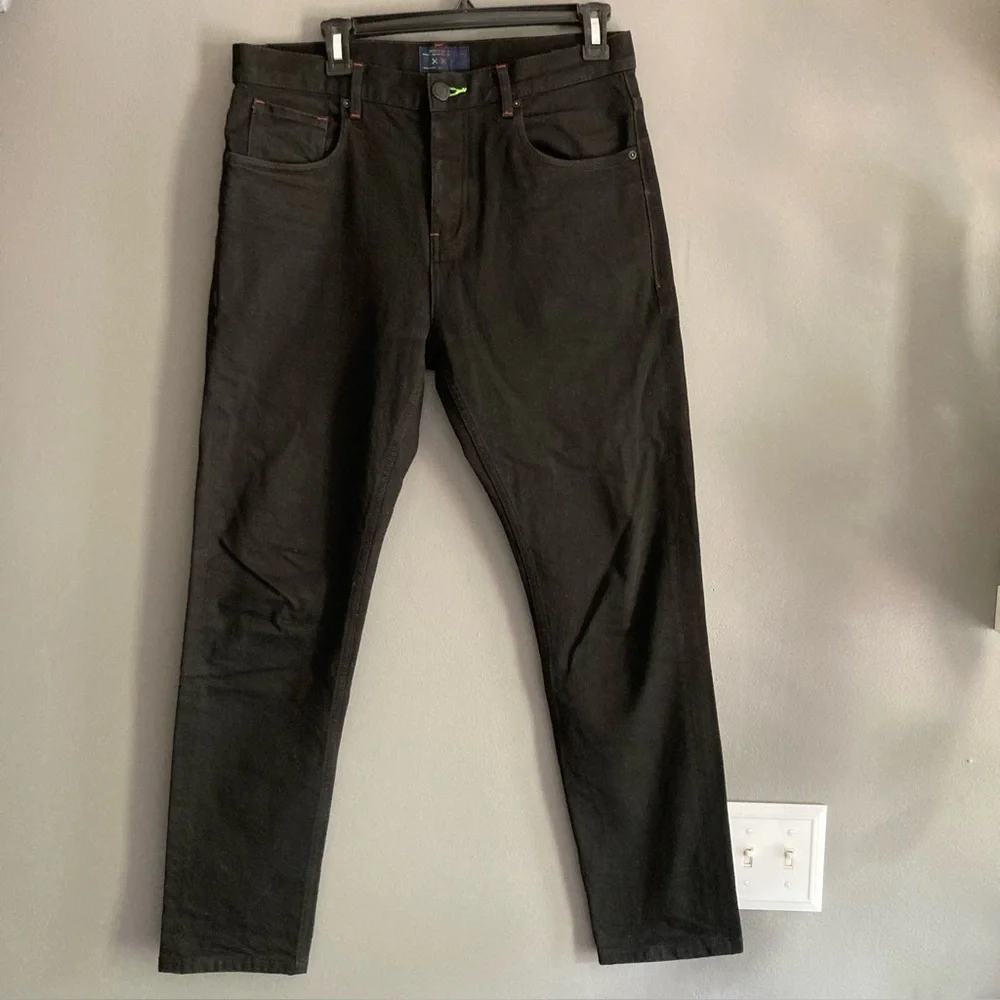 Scotch & Soda Black Denim Button Fly Jeans